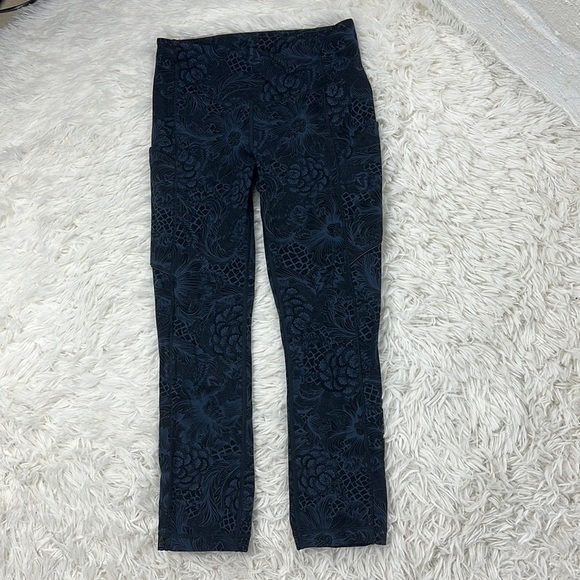 lululemon athletica Pants - Lululemon Speed Up Crop (21") Nouveau Mach Blue Black